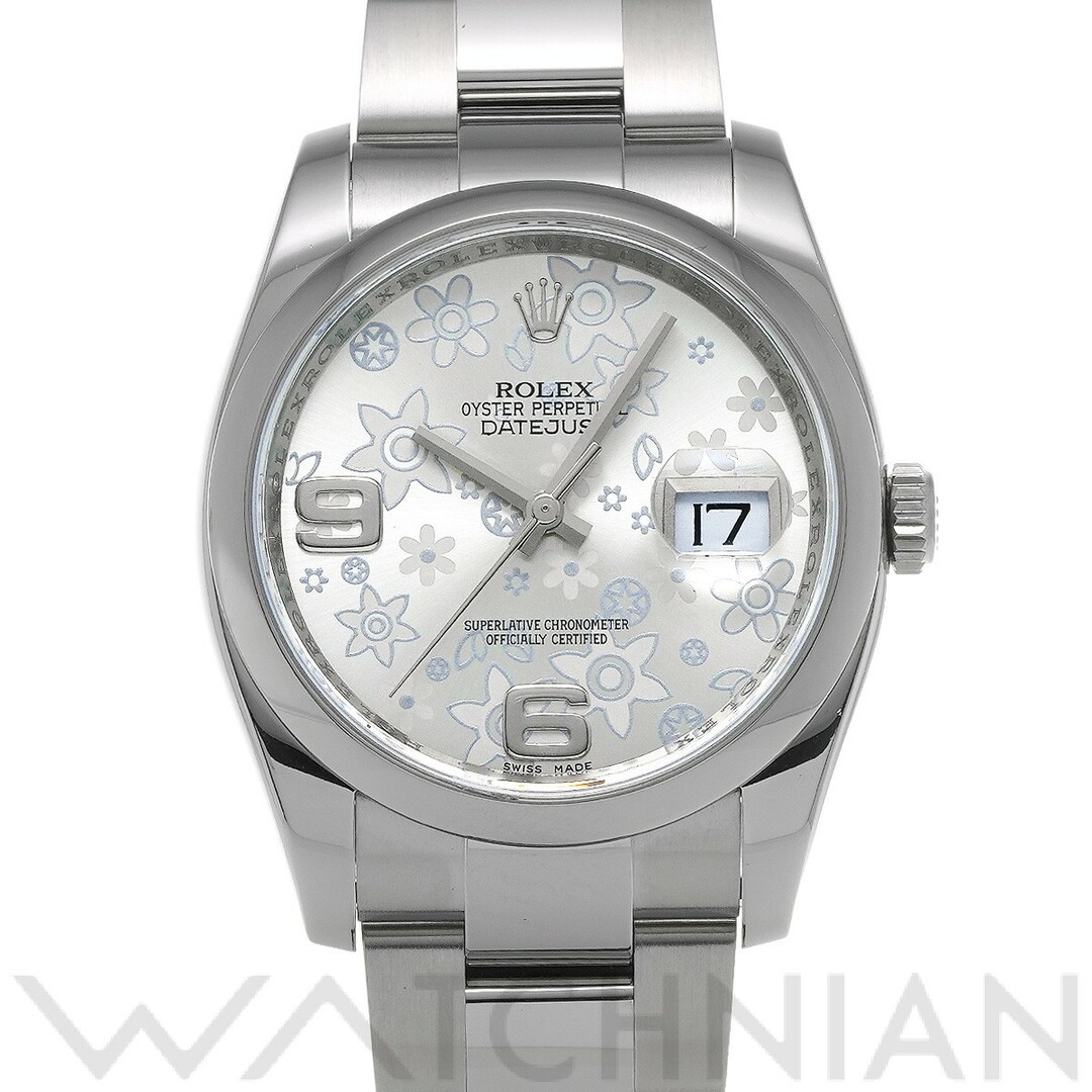 ロレックス ROLEX 116200 G番(2011年頃製造) シルバーフラワー メンズ 腕時計