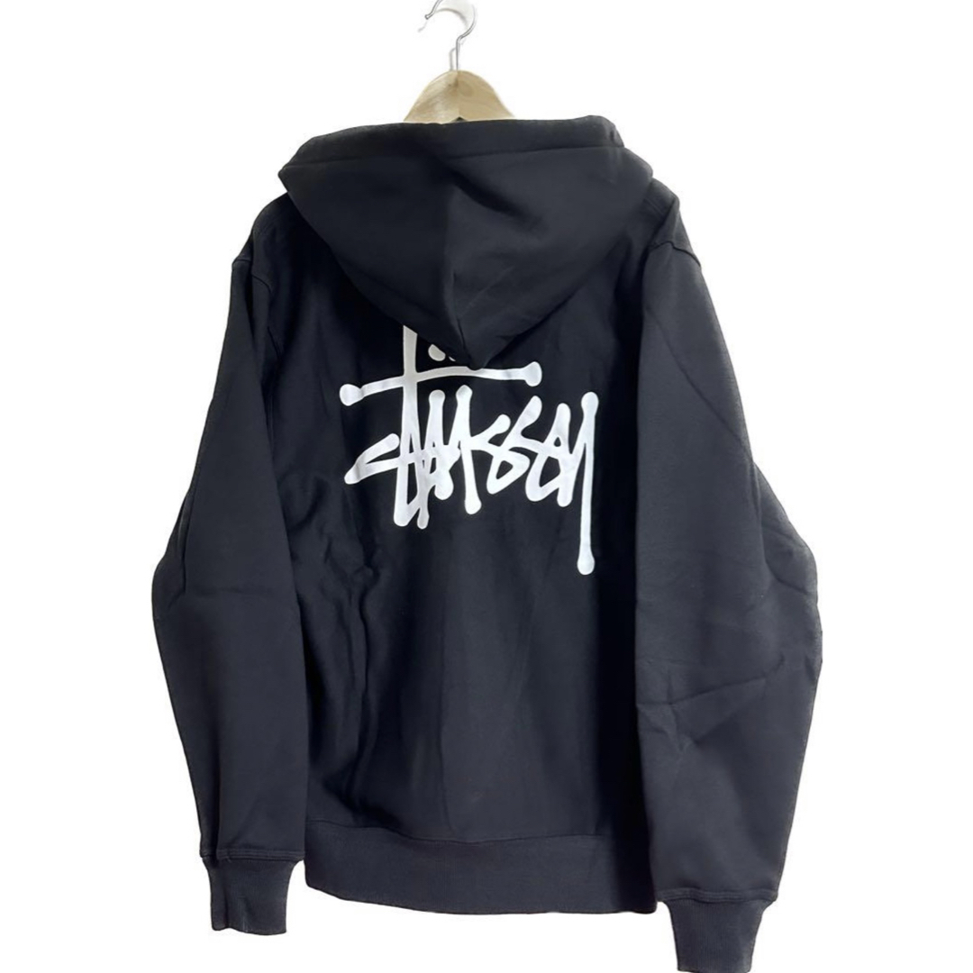 【L】新品 STUSSY ステューシー BASIC ジップパーカー ST06