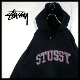 stussy ステューシー フラガール パーカー M 黒