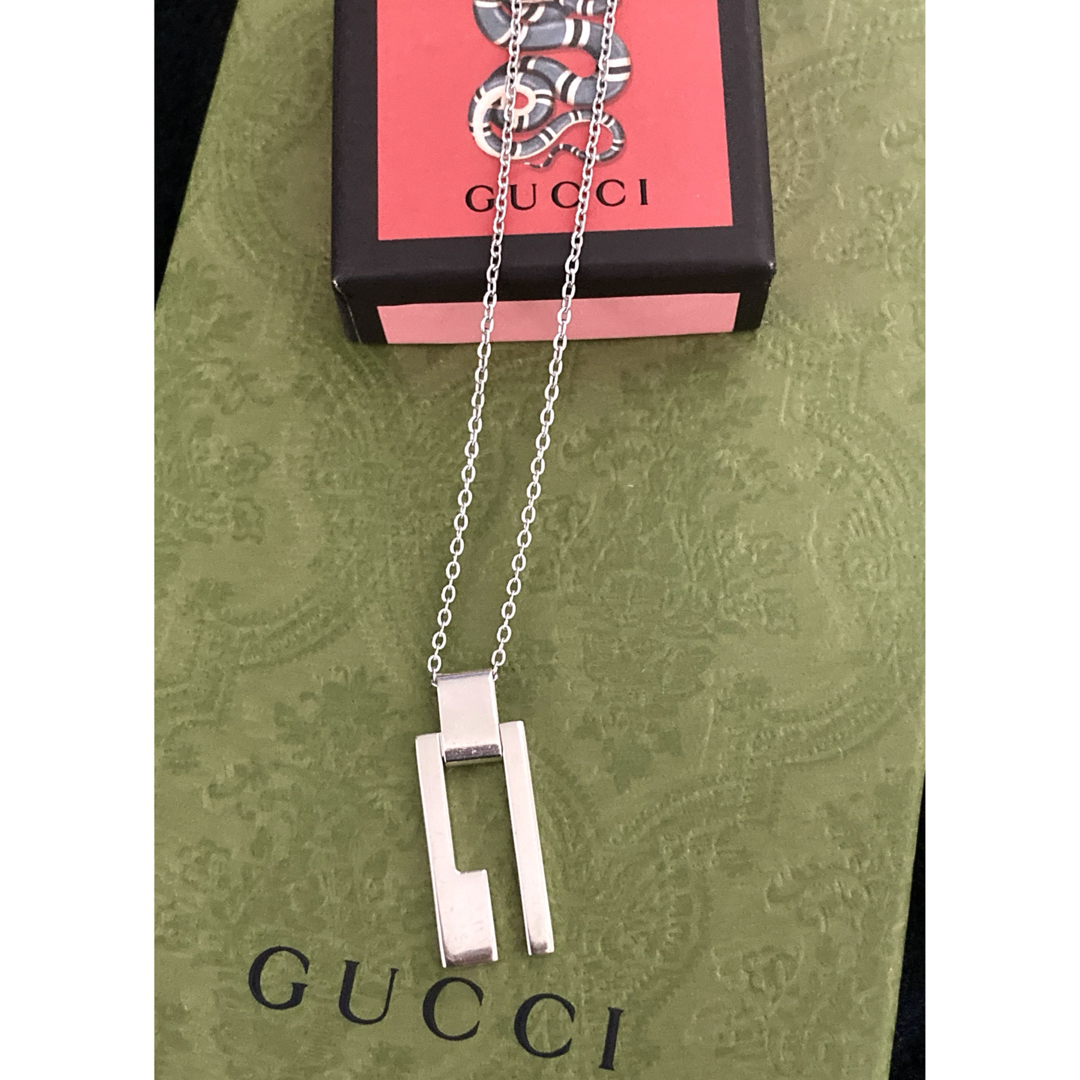 Gucci - グッチ カットアウト/Gロゴ/プレート ネックレス