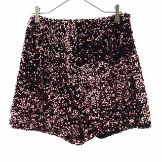 ザラ(ZARA)の未使用 ザラ スパンコール ショートパンツ L ピンク ZARA レディース 【中古】  【231026】(ショートパンツ)