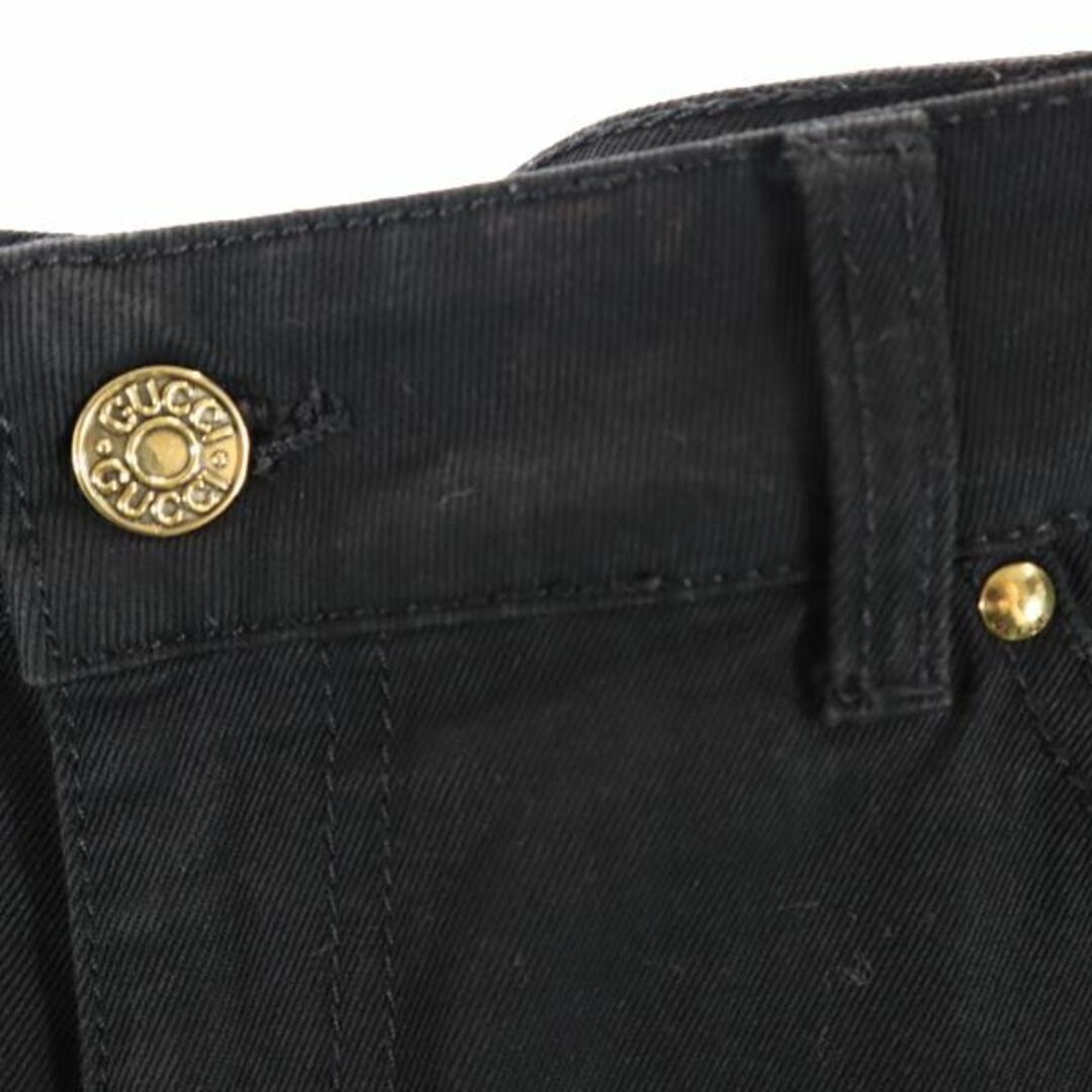 グッチ イタリア製 裾編み上げ デニムパンツ 40 ブラック系 GUCCI ジーパン レディース  【231026】 6