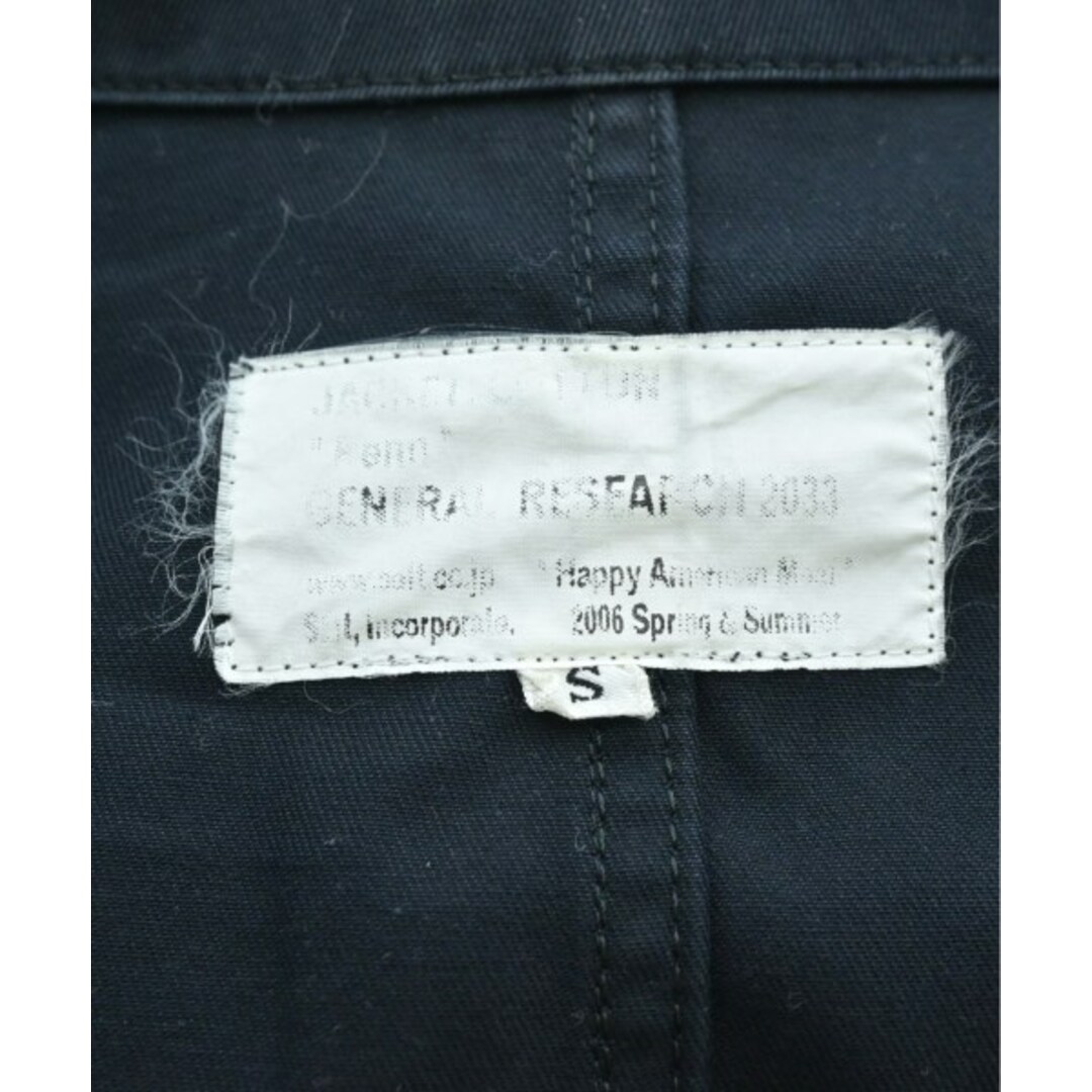 General Research(ジェネラルリサーチ)のGENERAL RESEARCH カジュアルジャケット S 黒 【古着】【中古】 メンズのジャケット/アウター(テーラードジャケット)の商品写真