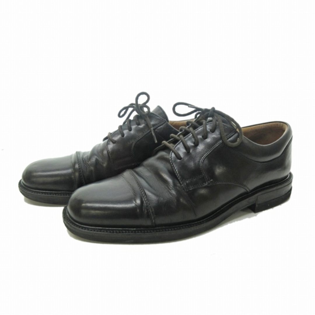 11cmアウトソールジョンストン&マーフィービジネスシューズ 革靴 黒10 約28㎝