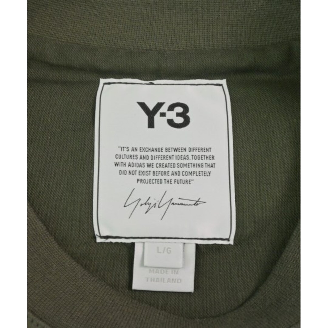 Y-3(ワイスリー)のY-3 ワイスリー Tシャツ・カットソー L カーキ 【古着】【中古】 メンズのトップス(Tシャツ/カットソー(半袖/袖なし))の商品写真