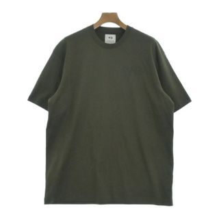 ワイスリー(Y-3)のY-3 ワイスリー Tシャツ・カットソー L カーキ 【古着】【中古】(Tシャツ/カットソー(半袖/袖なし))