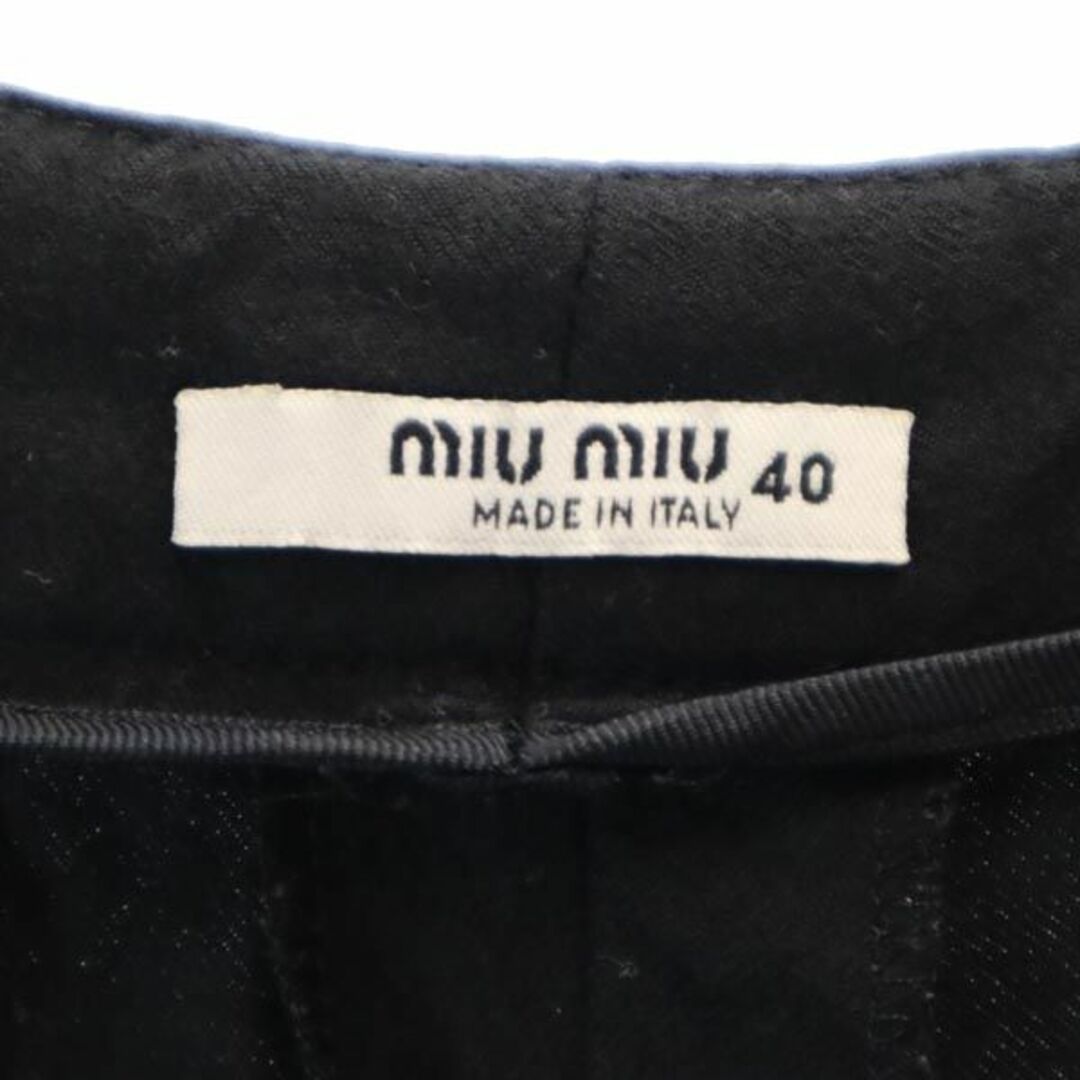 miu  miu 黒パンツ　サイズ40 イタリー製