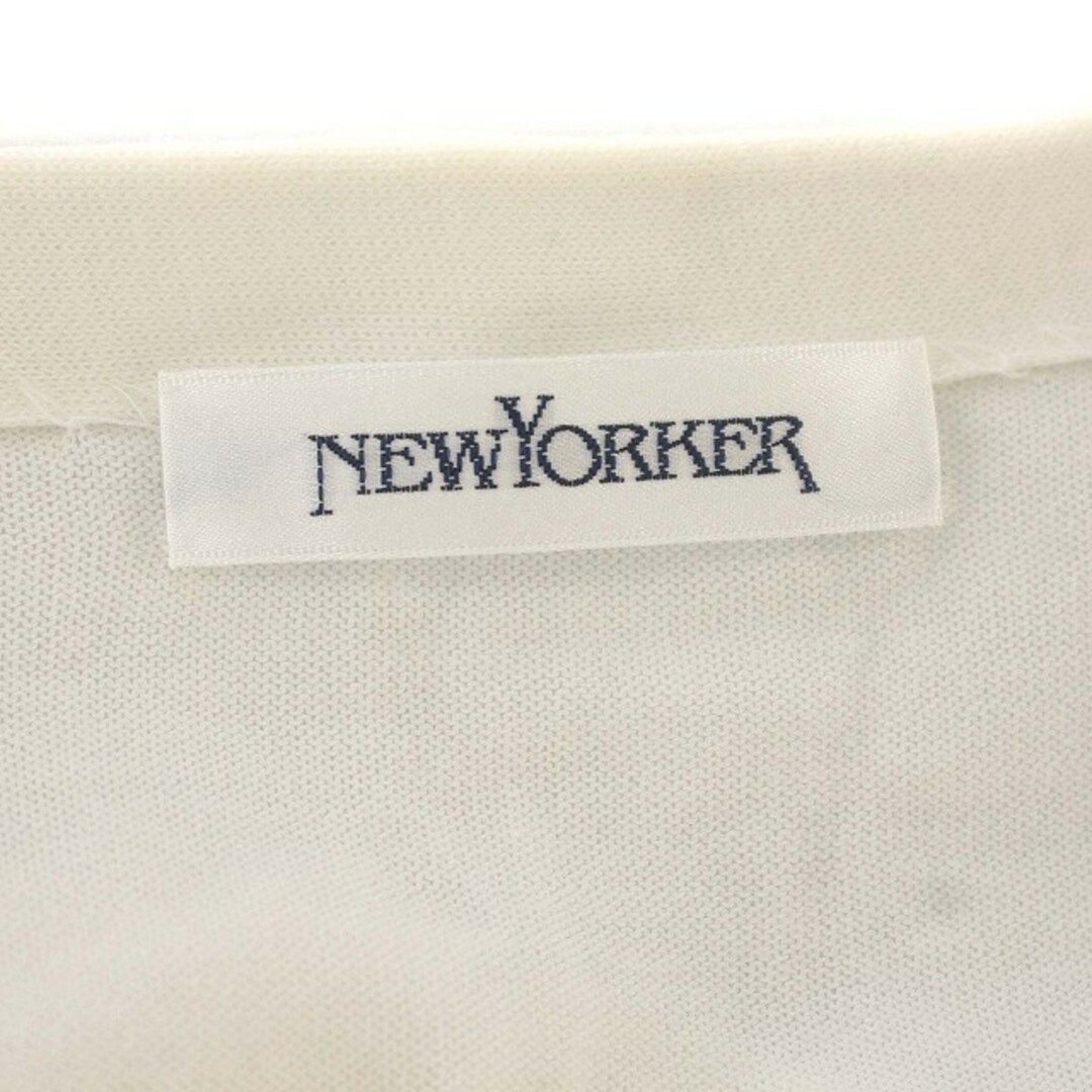 NEWYORKER(ニューヨーカー)のニューヨーカー NEWYORKER カーディガン コッニット 13 L相当 白 レディースのトップス(カーディガン)の商品写真