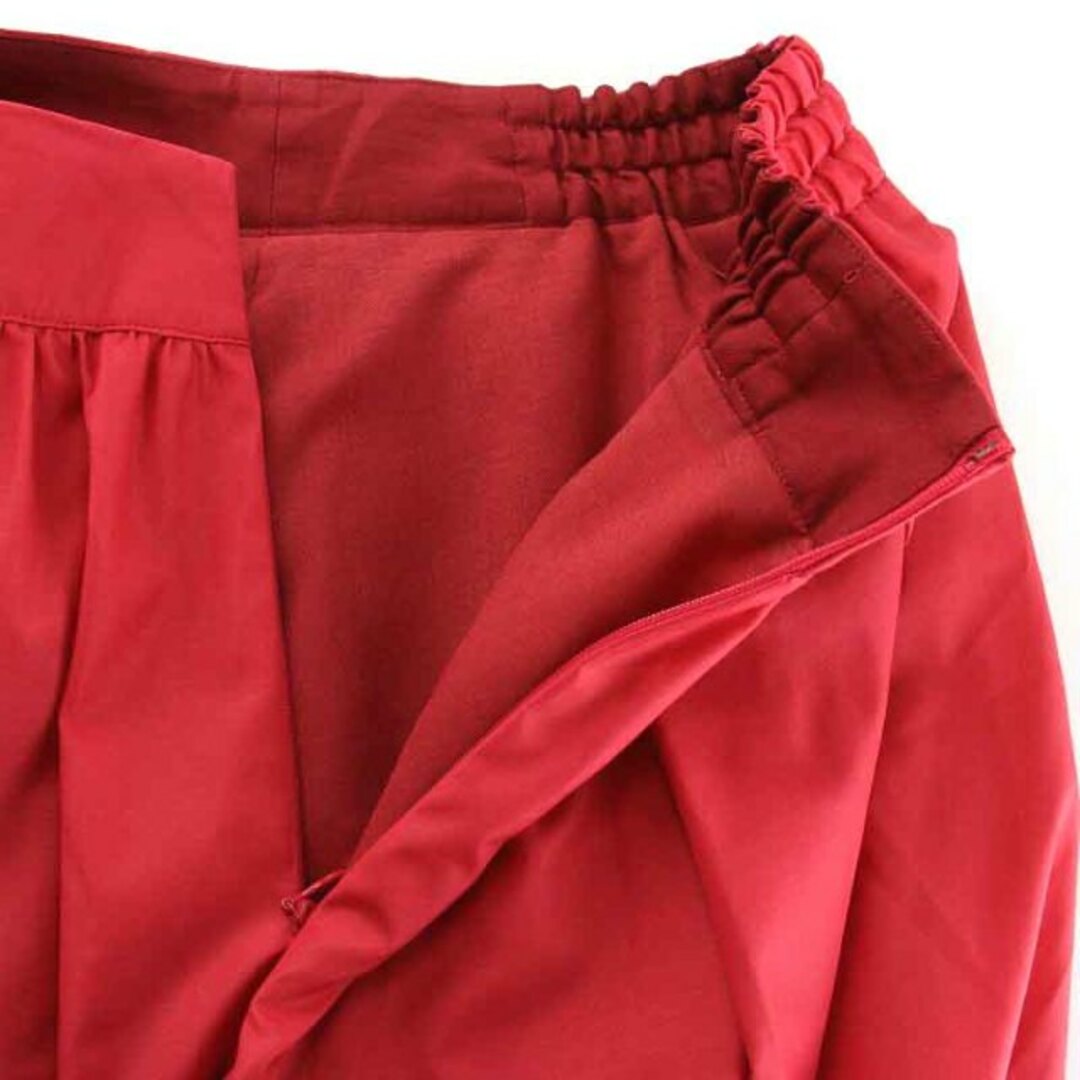 TOCCA(トッカ)のトッカ SUNSHINE スカート フレアスカート ひざ丈 タック 4 L 赤 レディースのスカート(ひざ丈スカート)の商品写真