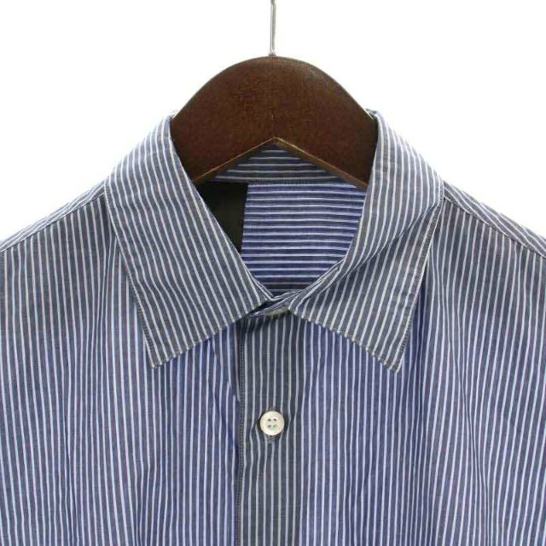 N.HOOLYWOOD シャツ カジュアルシャツ 半袖 36 S 紺 白 2
