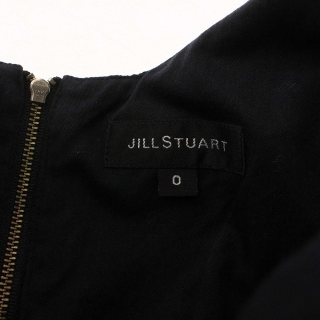 JILLSTUART(ジルスチュアート)のJILL STUART ワンピース ひざ丈 ノースリーブ 0 XS 黒 レディースのワンピース(ひざ丈ワンピース)の商品写真