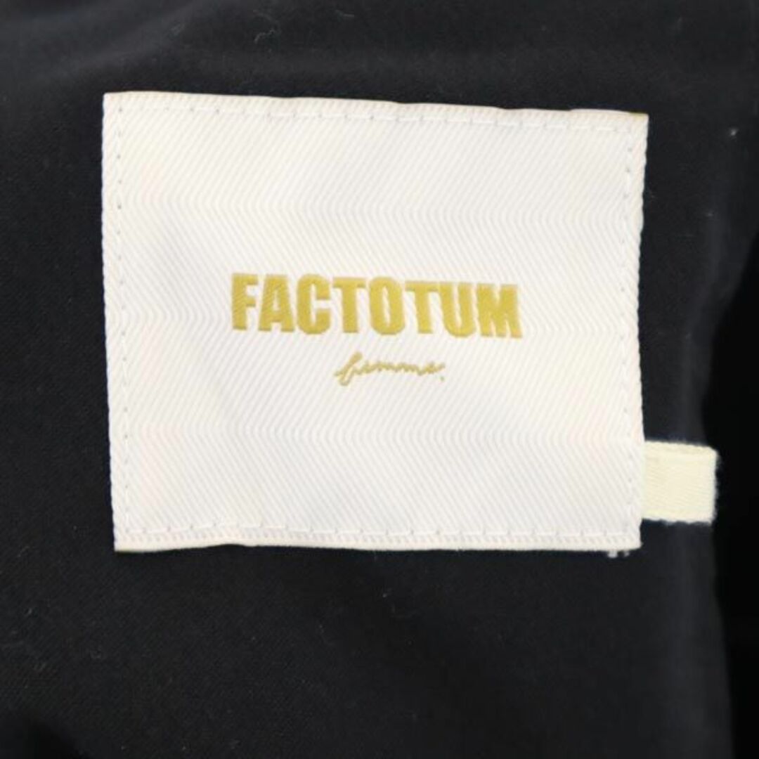ファクトタム 日本製 ワイド パンツ 36 ブラック FACTOTUM ベロア調 切替 メンズ 【中古】 【231026】