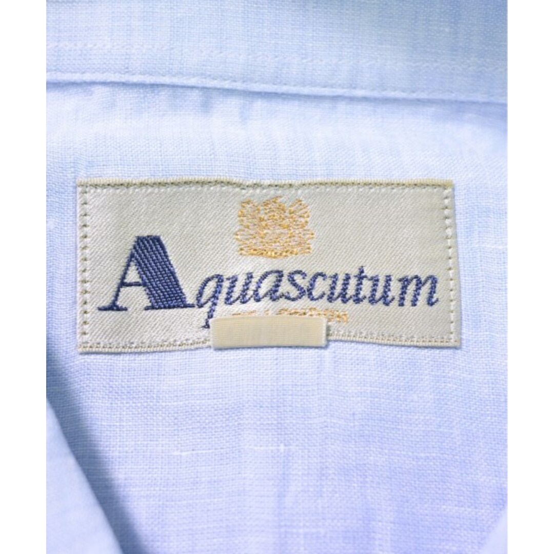 AQUA SCUTUM(アクアスキュータム)のAQUASCUTUM アクアスキュータム カジュアルシャツ M 水色 【古着】【中古】 メンズのトップス(シャツ)の商品写真