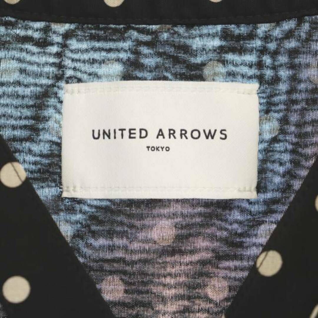 UNITED ARROWS(ユナイテッドアローズ)のユナイテッドアローズ UWCS シアーVネックブラウス ドット 長袖 前開き レディースのトップス(シャツ/ブラウス(長袖/七分))の商品写真