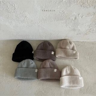 thelala knit beanie*deep beige(帽子)