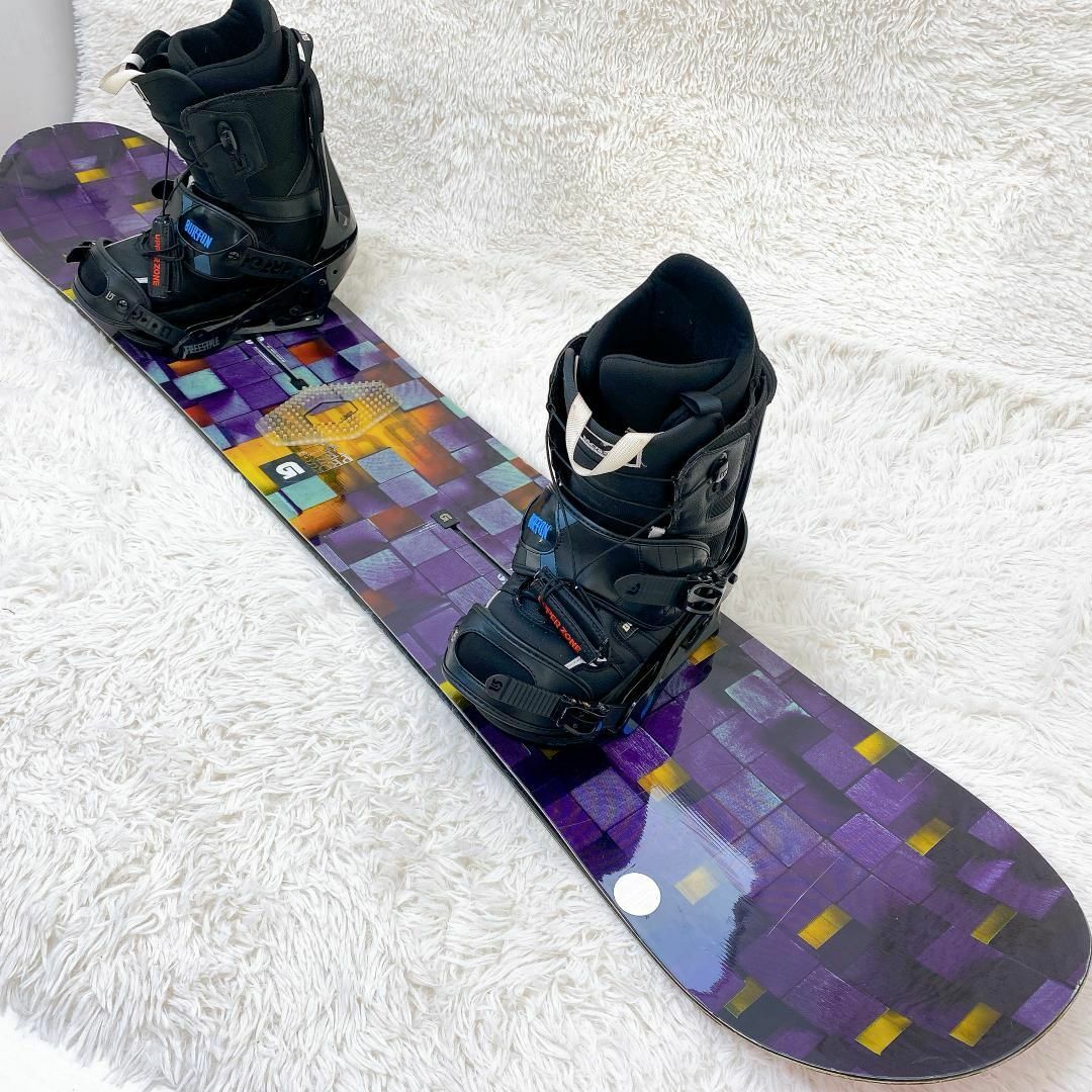 【超豪華‼BURTON3点セット】バートン スノーボード 155cm 27cm