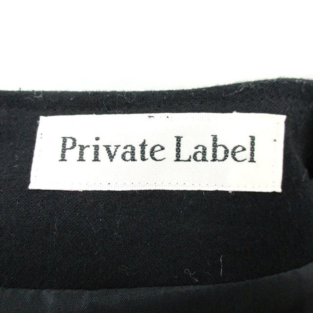 PRIVATE LABEL(プライベートレーベル)のプライベートレーベル プリーツ スカート ミニ ウール 千鳥格子 S ブラック レディースのスカート(ミニスカート)の商品写真