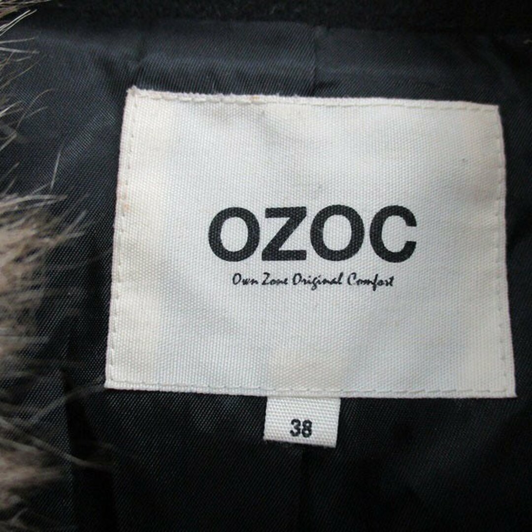 OZOC(オゾック)のオゾック OZOC ステンカラー コート ミドル丈 フェイクファー シンプル レディースのジャケット/アウター(その他)の商品写真