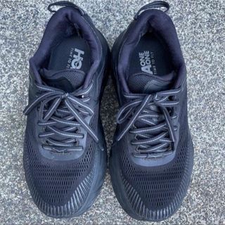 ホカオネオネ(HOKA ONE ONE)のホカオネオネ ボンダイ7 HOKA ONEONE スニーカー ブラック 黒　22(スニーカー)