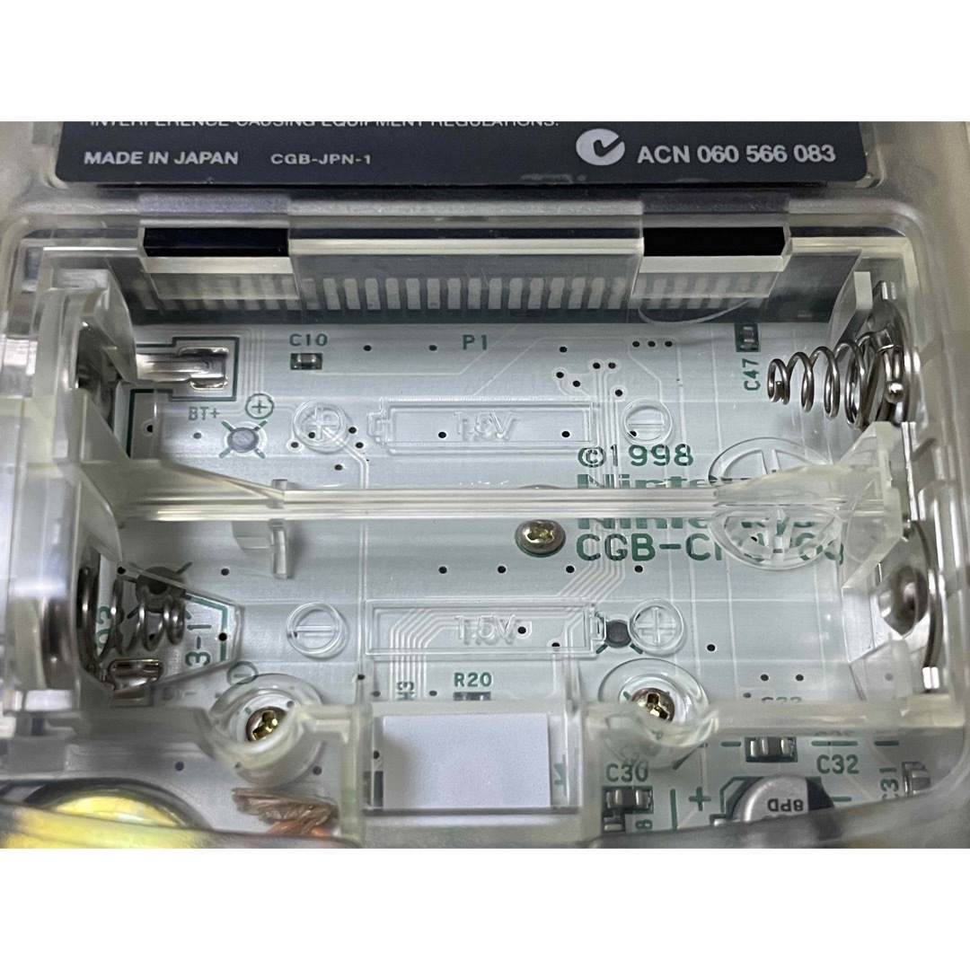 【ジャンク品】ゲームボーイカラー クリア ゲームボーイ 本体 5