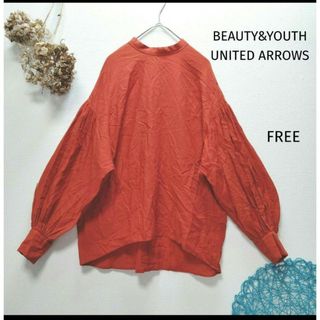 ビューティアンドユースユナイテッドアローズ(BEAUTY&YOUTH UNITED ARROWS)のBEAUTY&YOUTH　ウォッシャーギャザースリーブスタンドカラーブラウス(シャツ/ブラウス(長袖/七分))