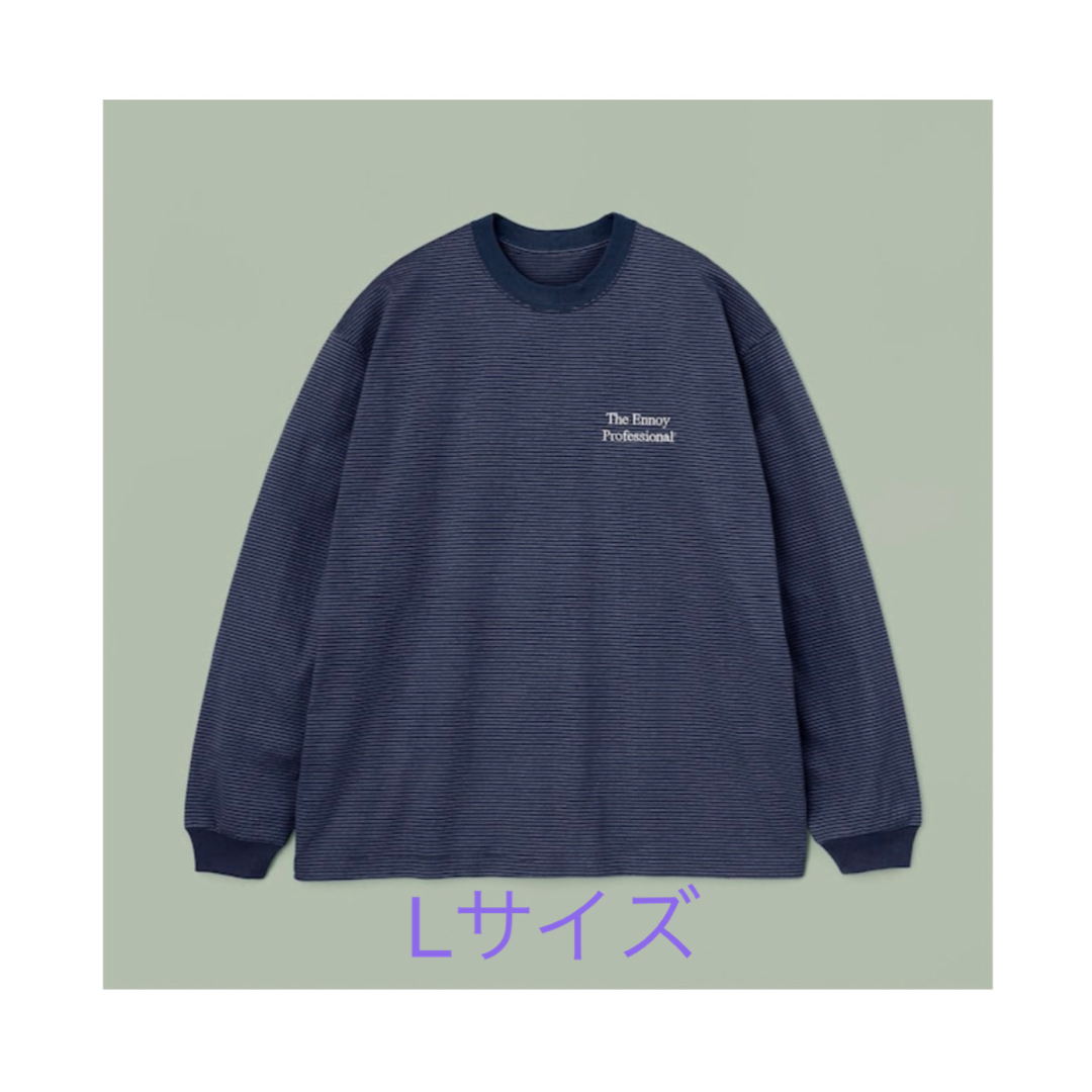 ENNOY L/S BORDER T-SHIRTS NAVY × WHITEの通販 by てつ's shop｜ラクマ