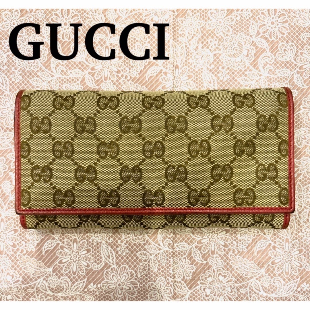 Gucci - 正規品 外見美品 グッチキャンバス GUCCI 長財布 説明欄お読み