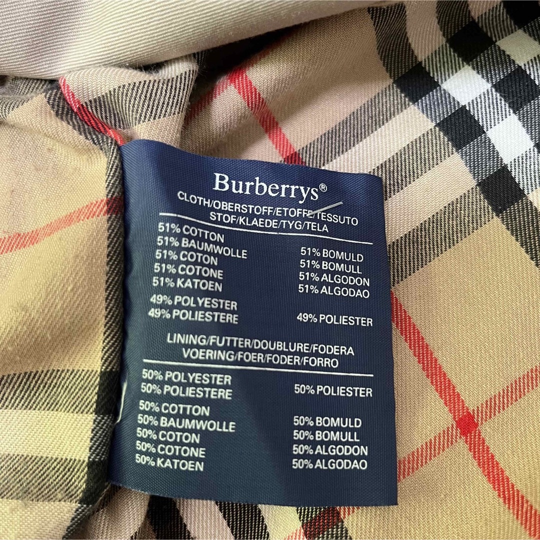 美品　Burberrys バーバリーズ　英国製　ノバチェックロングトレンチコート