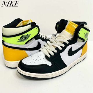 ジョーダン(Jordan Brand（NIKE）)のNIKE ナイキ エアジョーダン1 ハイ OG ボルトゴールド(スニーカー)