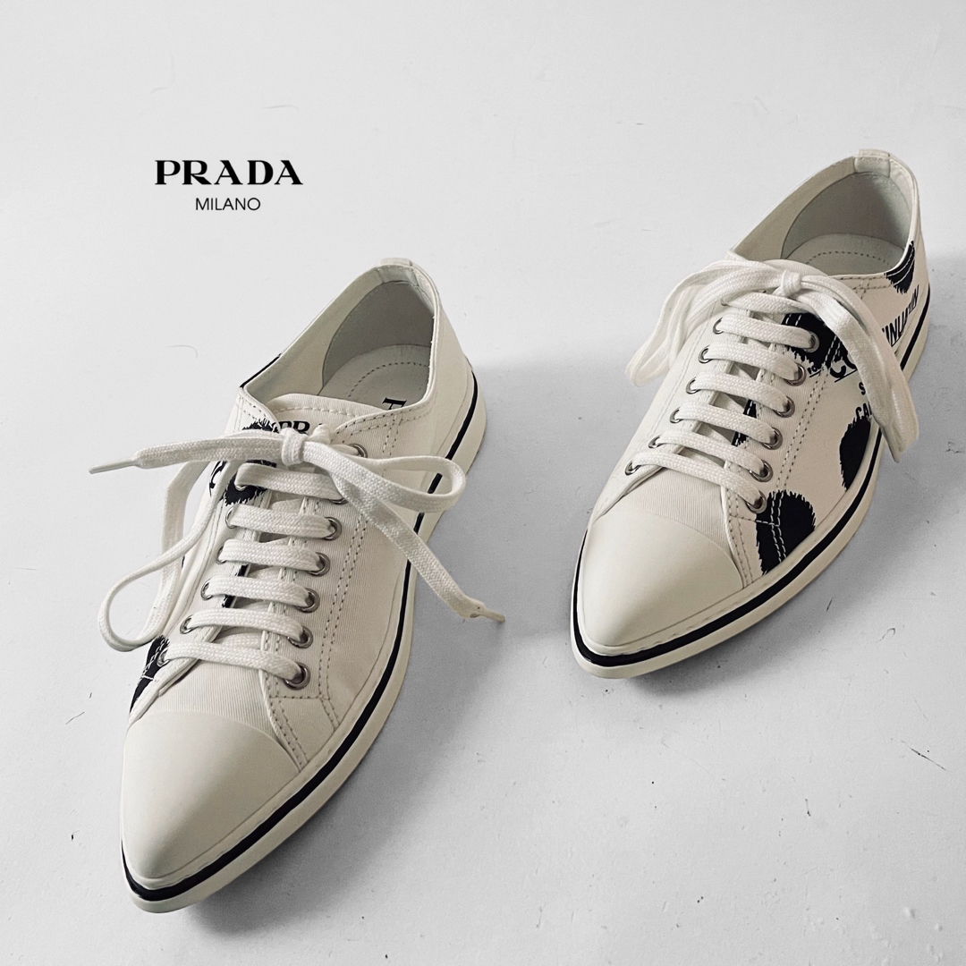 2021年SS PRADA プラダ コットンギャバジン スニーカー