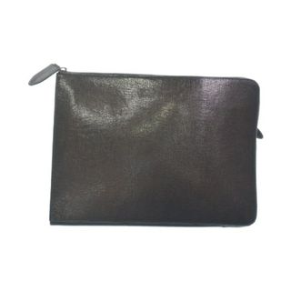 ドリスヴァンノッテン(DRIES VAN NOTEN)のDRIES VAN NOTEN ドリスヴァンノッテン クラッチバッグ - 茶系 【古着】【中古】(セカンドバッグ/クラッチバッグ)