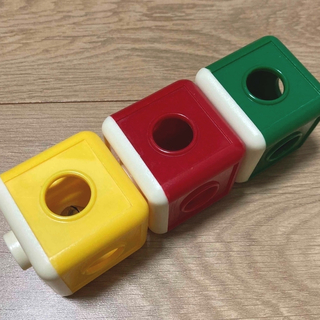 ジングラー　カラーブロック　鈴　3色セット　DWE教材(知育玩具)
