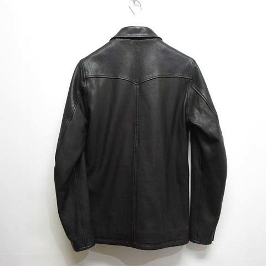 ヒステリックグラマー 14AW コーチジャケット ゴートレザー 山羊革 黒 M-