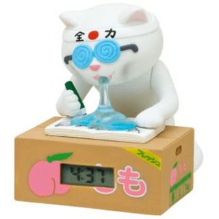 ガチャガチャ 徹夜ねこウォッチ しろ(キャラクターグッズ)