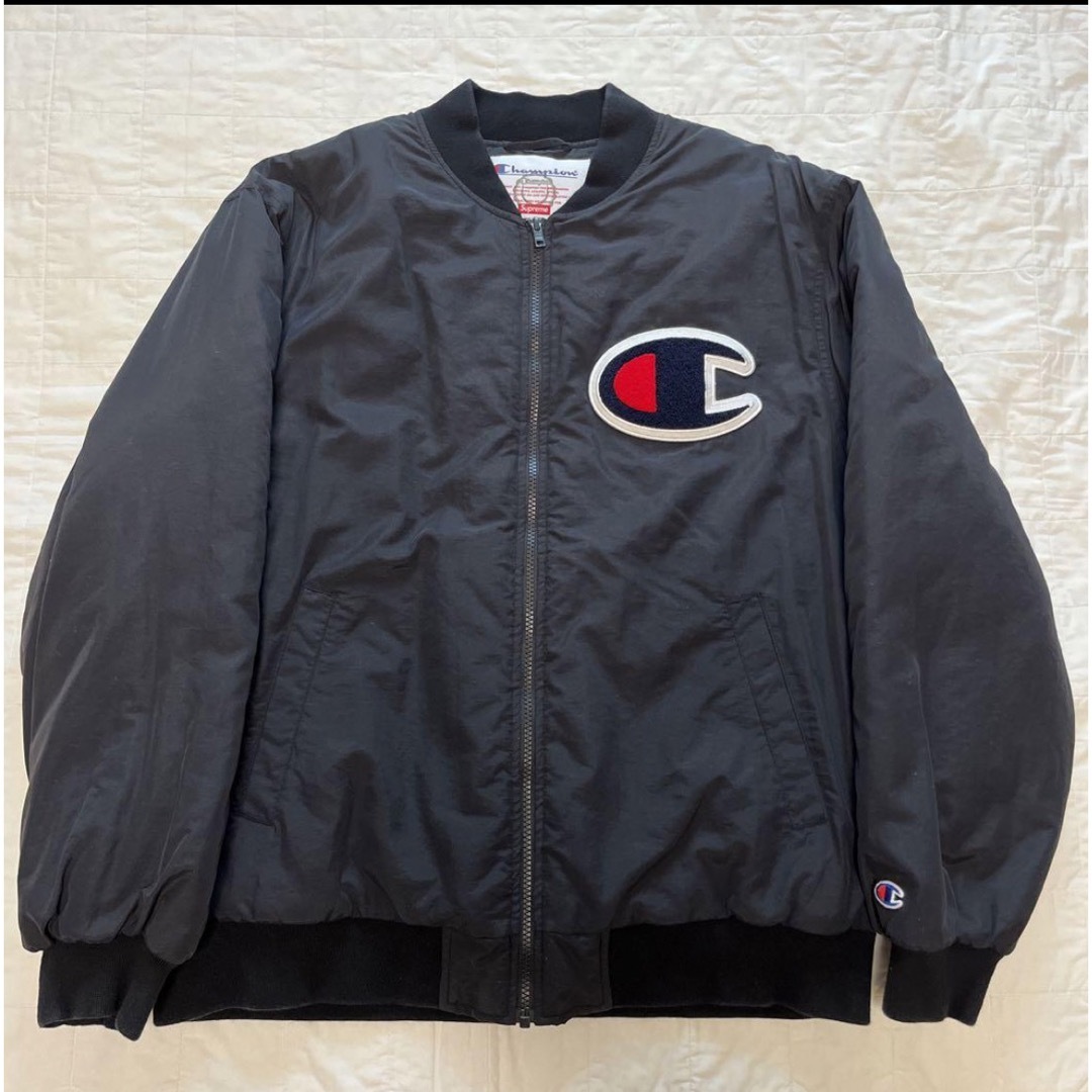 stussyシュプリーム champion ジャケットL 黒