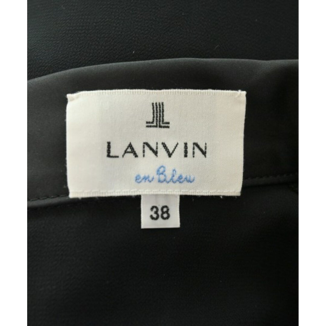 LANVIN en Bleu(ランバンオンブルー)のLANVIN en bleu ランバンオンブルー ブラウス 38(M位) 黒 【古着】【中古】 レディースのトップス(シャツ/ブラウス(長袖/七分))の商品写真