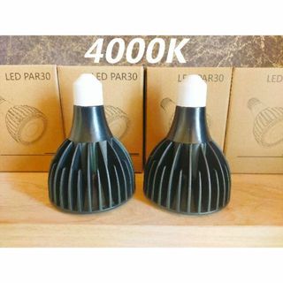 植物育成ライト 30W 6000K 4個 黒色 太陽光 フルスペクトルLED