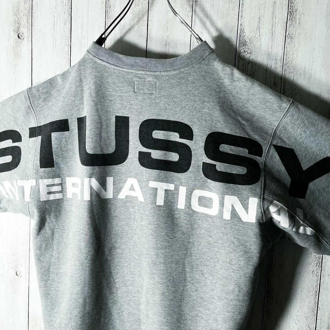 stussy スエット　両面 パネルロゴ スウェット