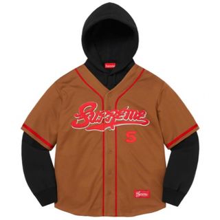 シュプリーム(Supreme)のsupreme Baseball Jersey HoodedSweatshirt(パーカー)