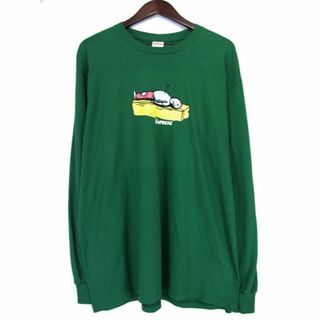 【希少カラー♪】カーキ　　ビンテージ　supreme ロングT シャツ