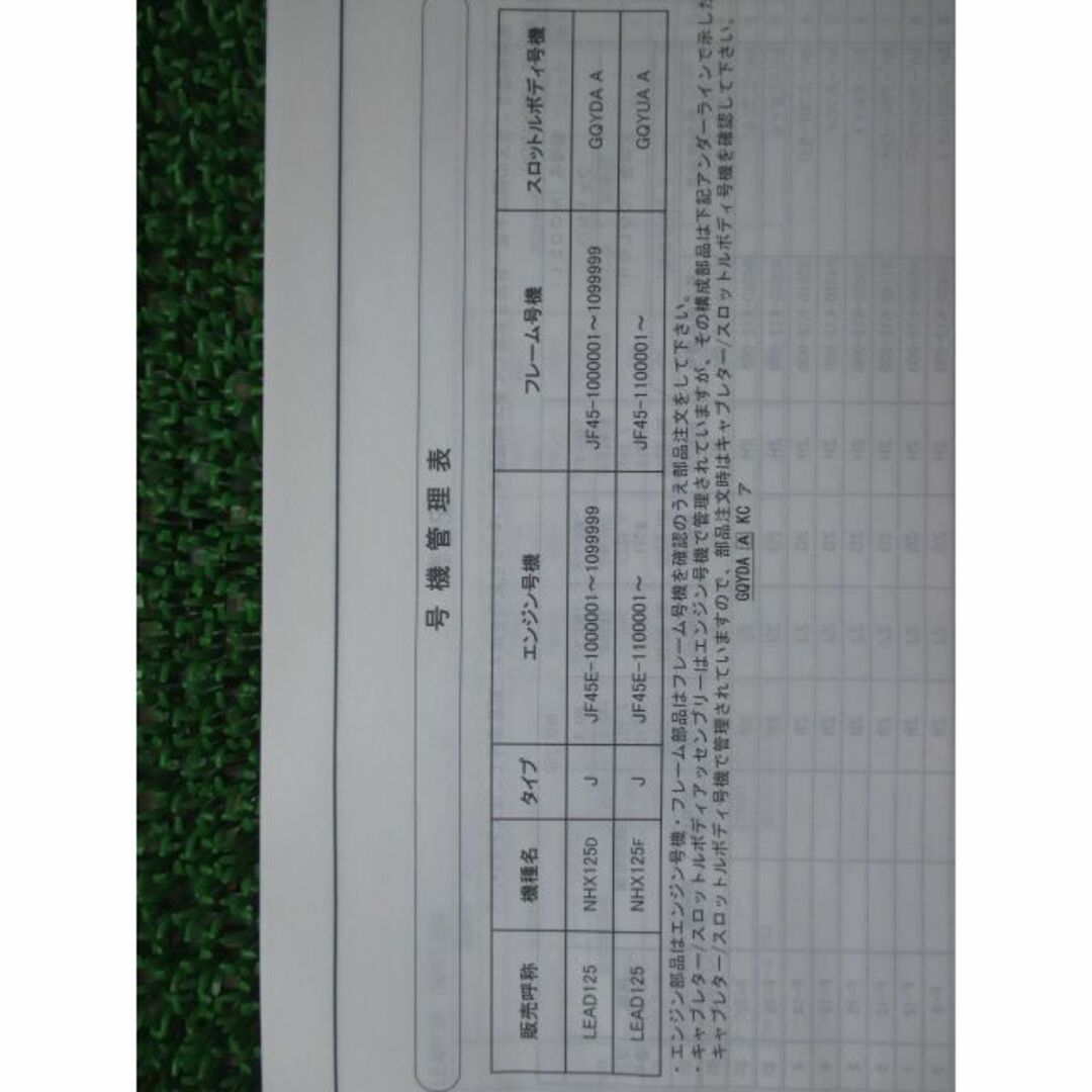 リード125 パーツリスト 2版 ホンダ 正規 中古 バイク 整備書 JF45 JF45E LEAD125 NHX125D JF45-100 NHX125F 車検 パーツカタログ 整備書:12164237