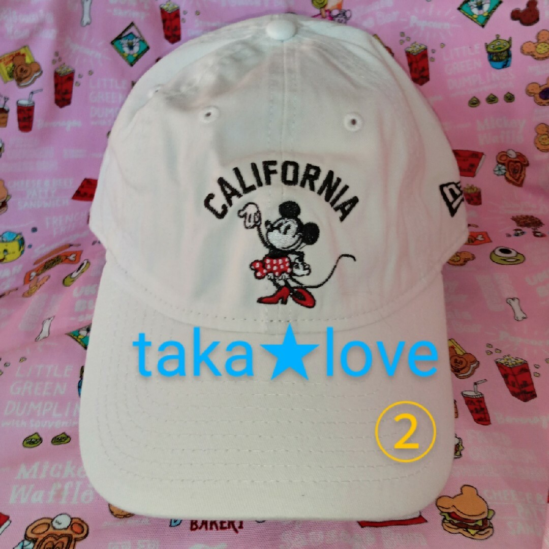 値下！ﾌﾟﾛﾌ&商品説明必読◆TDR購入◆ﾐﾆｰ×NEWERA♪ｷｬｯﾌﾟ②白