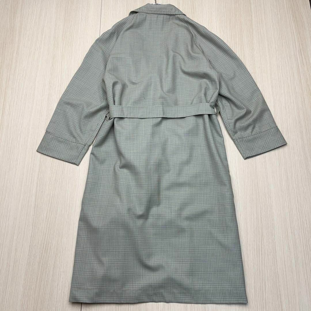AQUA SCUTUM - ○ Aquascutum 美品 ロング ガウン コート チェックの