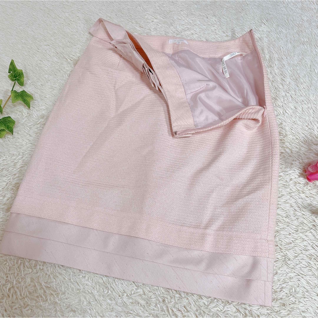 TO BE CHIC(トゥービーシック)の未使用 トゥービーシック セットアップ スカートスーツ 3way  ピンク レディースのフォーマル/ドレス(スーツ)の商品写真