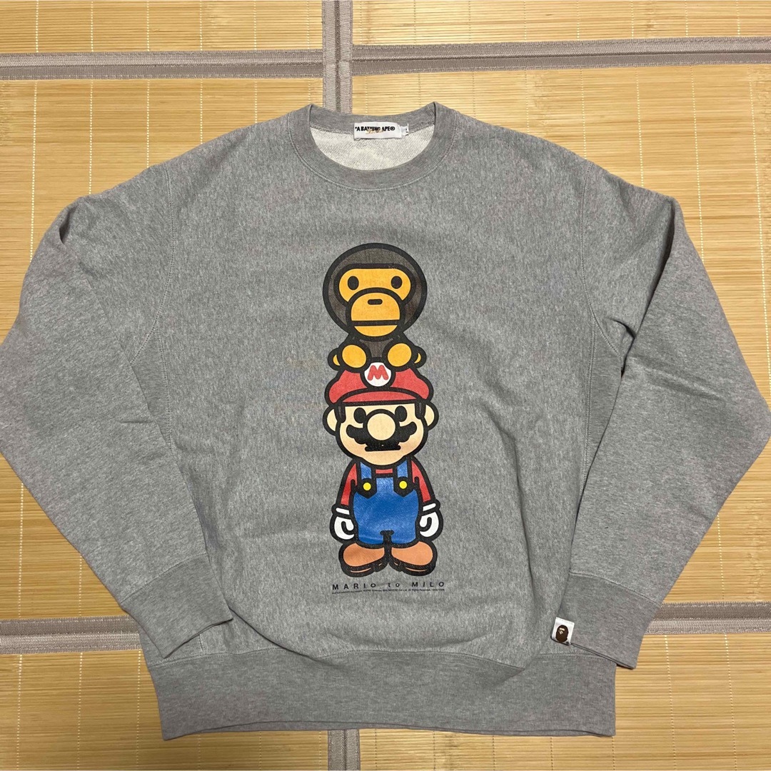 APE BAPE KAWS BABY MILO MARIO マリオ スウェット-