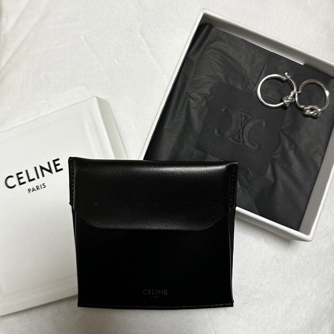 CELINE ノット スモールフープ / シルバー