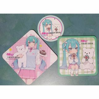 初音ミク×MINT HEIM コースター 2種(キャラクターグッズ)