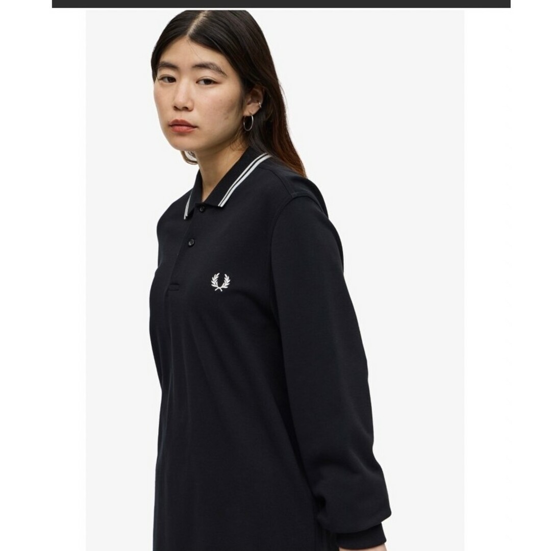 FRED PERRY - 美品 The Fred Perry フレッドペリーポロシャツ 長袖 黒