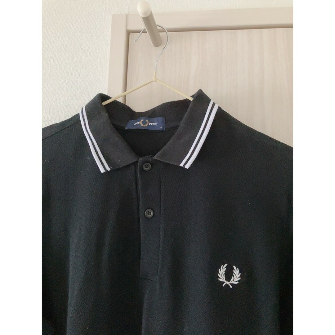 FRED PERRY - 美品 The Fred Perry フレッドペリーポロシャツ 長袖 黒 