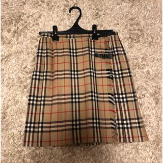 Burberry リバーシブル ノバチェック 巻きスカート コットン 希少-